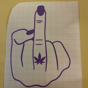 Purple Sticker Decal